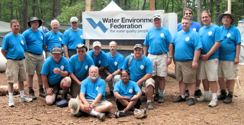 Water Environment Federation (WEF; Alexandria, Va.) volunteers worked at the most recent Boy Scout Jamboree, which was held in 2010. Photo courtesy of Jim Condon.