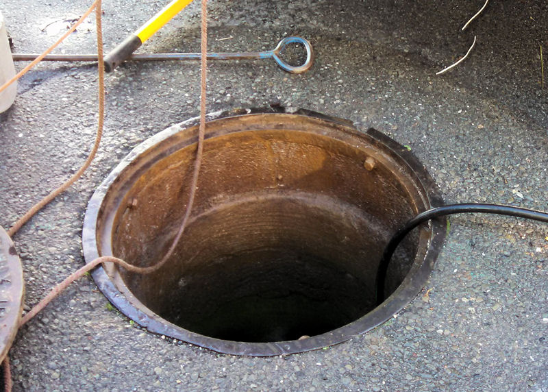 Maintenance workers found the ring in the sewer main that serves the neighborhood. Photo courtesy of Martinez.