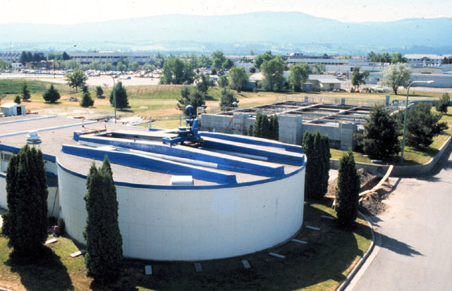 The City of Kelowna, British Columbia installed the world’s first fermenter at the Kelowna Wastewater Treatment Facility. Photo courtesy of Gerry Stevens and the City of Kelowna.