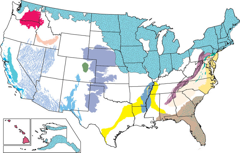 In-depth, regional-scale assessments of groundwater quality focus on the most heavily used principal aquifers in the nation. Groundwater quality in these aquifers is described in nine U.S. Geological Survey circulars. Photo courtesy of the U.S. Geological Survey.