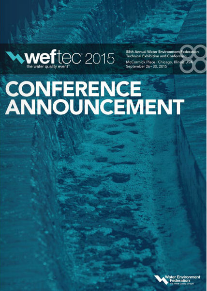WEFTEC 2015 Conference Announcement
