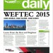 Click to see the Sept. 28 issue of the WEFTEC 2015 Daily.