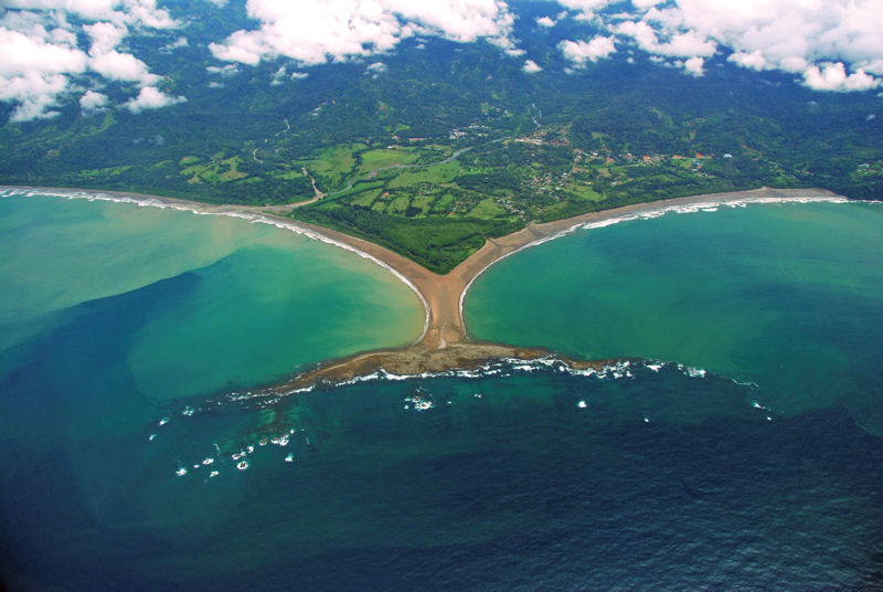 To protect the pristine waters in the region — such as the “whale’s tail” — near Bahia Bellena, GWS will design a wastewater treatment system for the area. Photo courtesy of Andres Madrigal. 