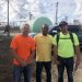 Todd Saums (left) and Tom McGrain (right), water professionals working for the Northwestern Water and Sewer District (Bowling Green, Ohio), recently volunteered with Operators Without Borders to help restore water and wastewater services in the hurricane-battered Bahamas. Photo courtesy of Saums.